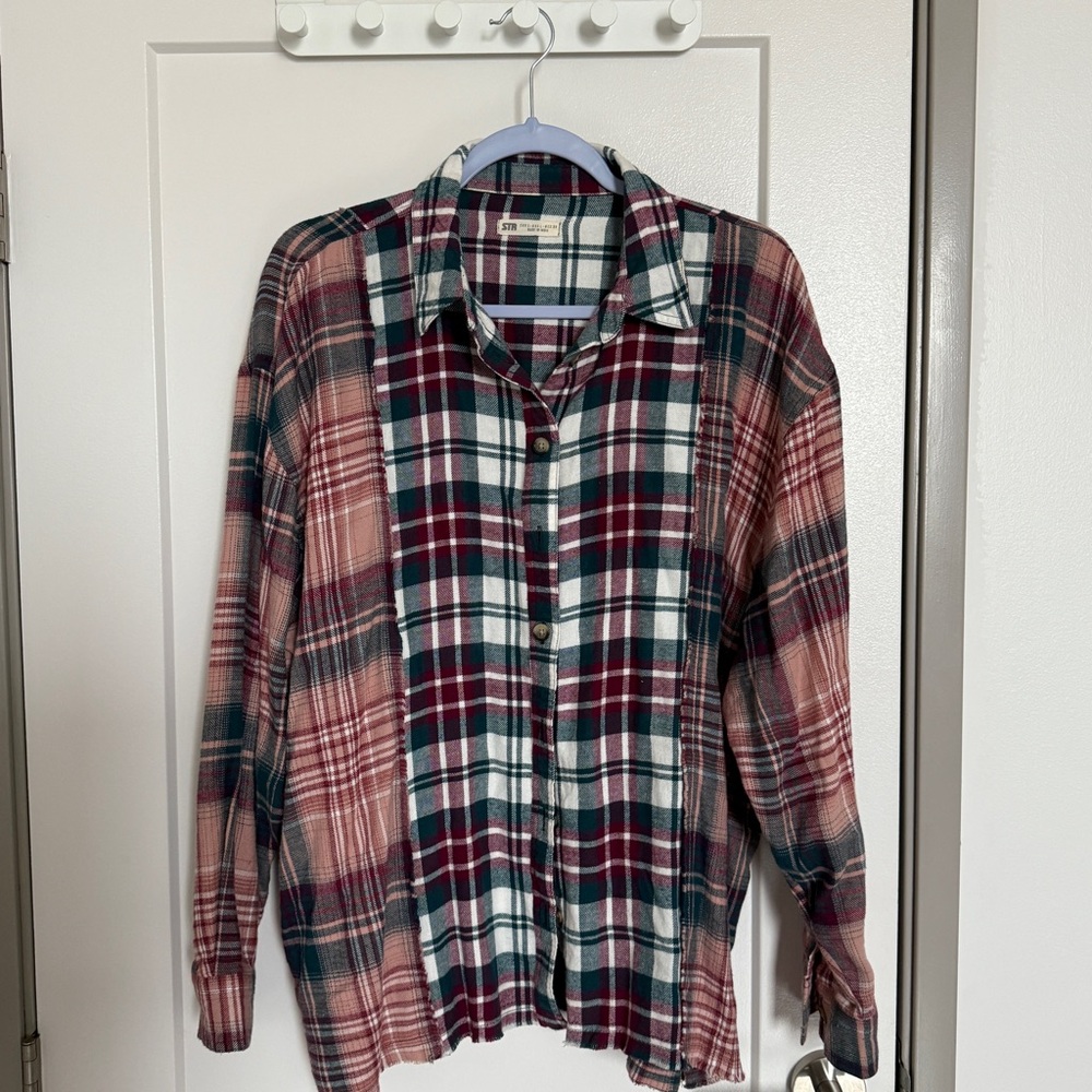 Stradivarius Multicolor Plaid Shirt